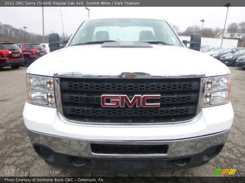 Summit White / Dark Titanium 2012 GMC Sierra 2500HD Regular Cab 4x4