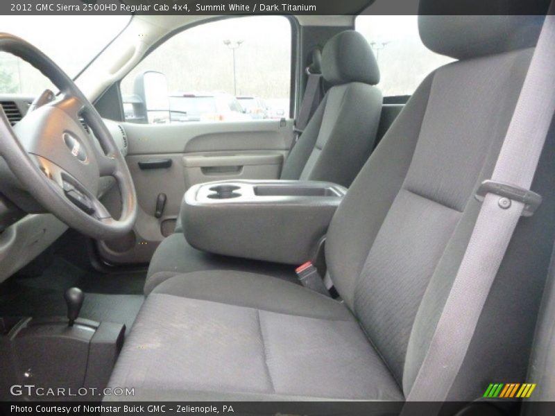 Summit White / Dark Titanium 2012 GMC Sierra 2500HD Regular Cab 4x4