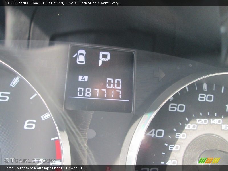 Crystal Black Silica / Warm Ivory 2012 Subaru Outback 3.6R Limited