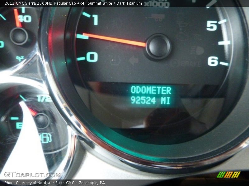 Summit White / Dark Titanium 2012 GMC Sierra 2500HD Regular Cab 4x4