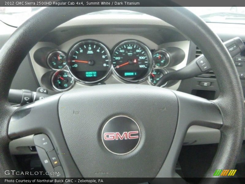 Summit White / Dark Titanium 2012 GMC Sierra 2500HD Regular Cab 4x4