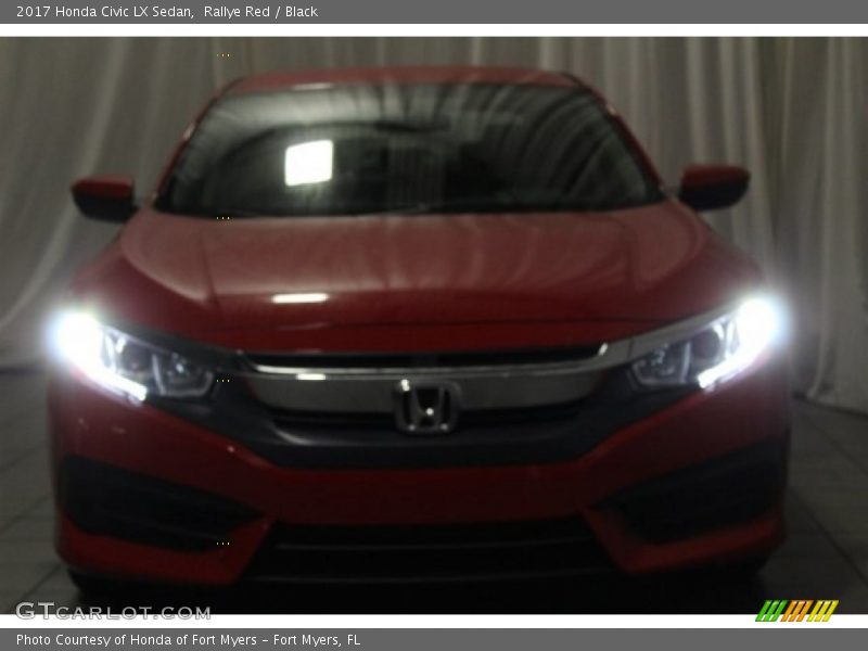 Rallye Red / Black 2017 Honda Civic LX Sedan