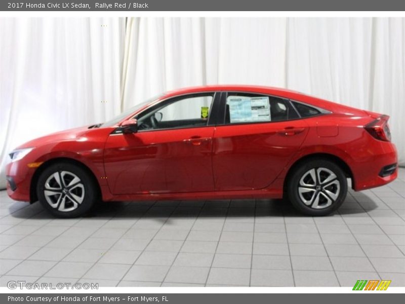 Rallye Red / Black 2017 Honda Civic LX Sedan