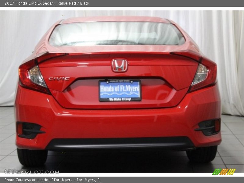Rallye Red / Black 2017 Honda Civic LX Sedan
