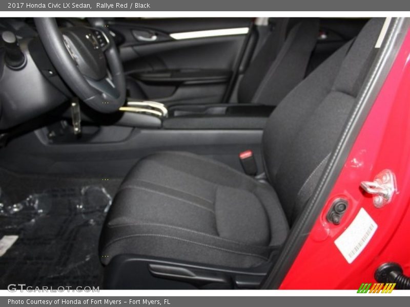 Rallye Red / Black 2017 Honda Civic LX Sedan