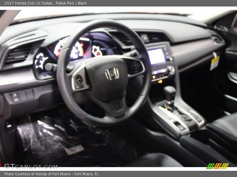 Rallye Red / Black 2017 Honda Civic LX Sedan