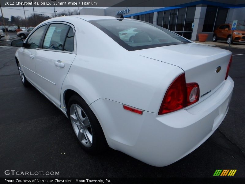 Summit White / Titanium 2012 Chevrolet Malibu LS