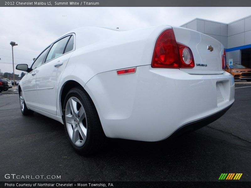 Summit White / Titanium 2012 Chevrolet Malibu LS