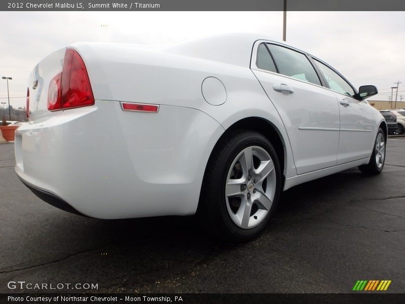Summit White / Titanium 2012 Chevrolet Malibu LS