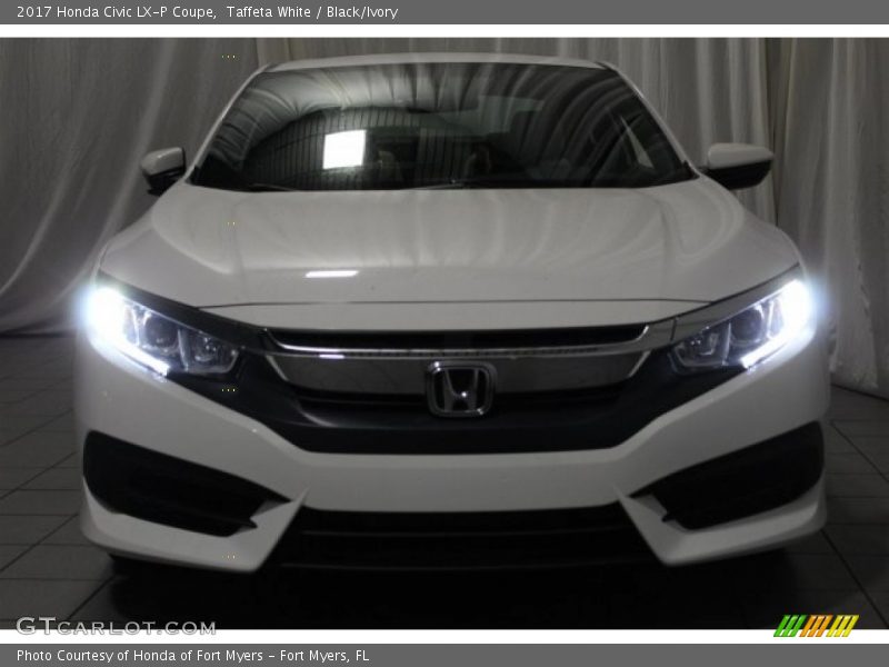 Taffeta White / Black/Ivory 2017 Honda Civic LX-P Coupe