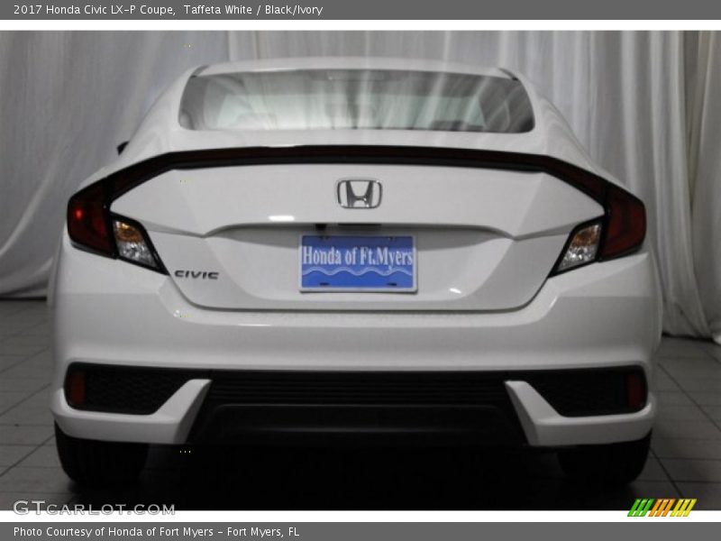 Taffeta White / Black/Ivory 2017 Honda Civic LX-P Coupe