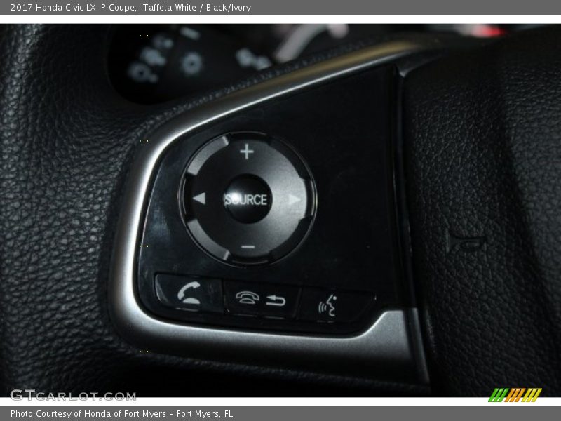 Taffeta White / Black/Ivory 2017 Honda Civic LX-P Coupe