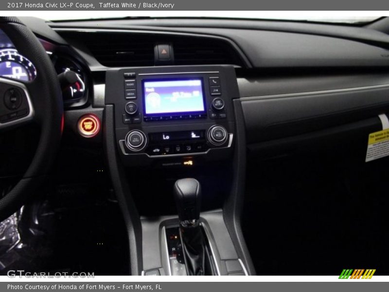 Taffeta White / Black/Ivory 2017 Honda Civic LX-P Coupe