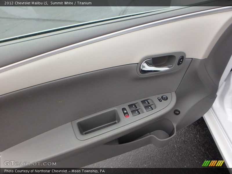 Summit White / Titanium 2012 Chevrolet Malibu LS