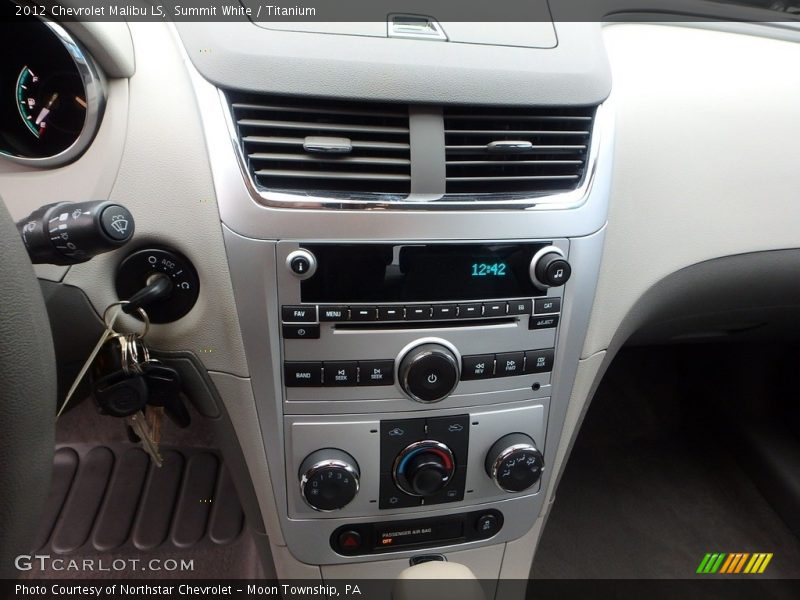 Summit White / Titanium 2012 Chevrolet Malibu LS