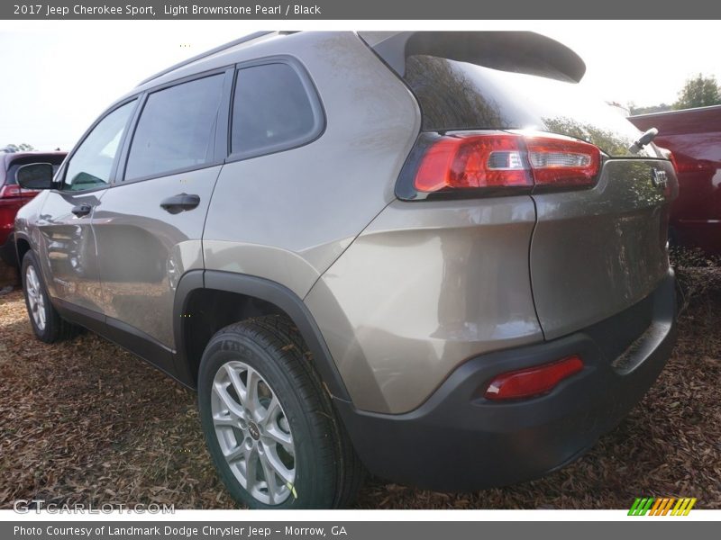 Light Brownstone Pearl / Black 2017 Jeep Cherokee Sport