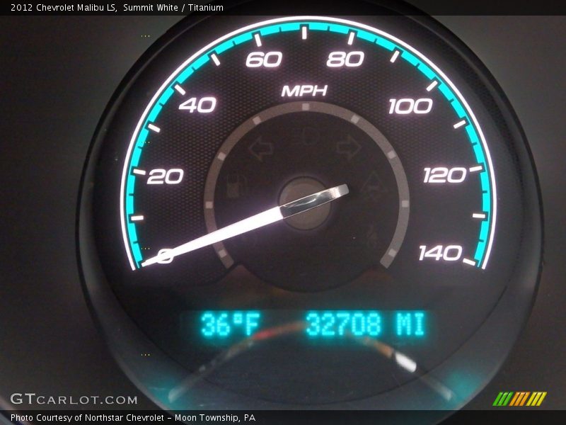 Summit White / Titanium 2012 Chevrolet Malibu LS