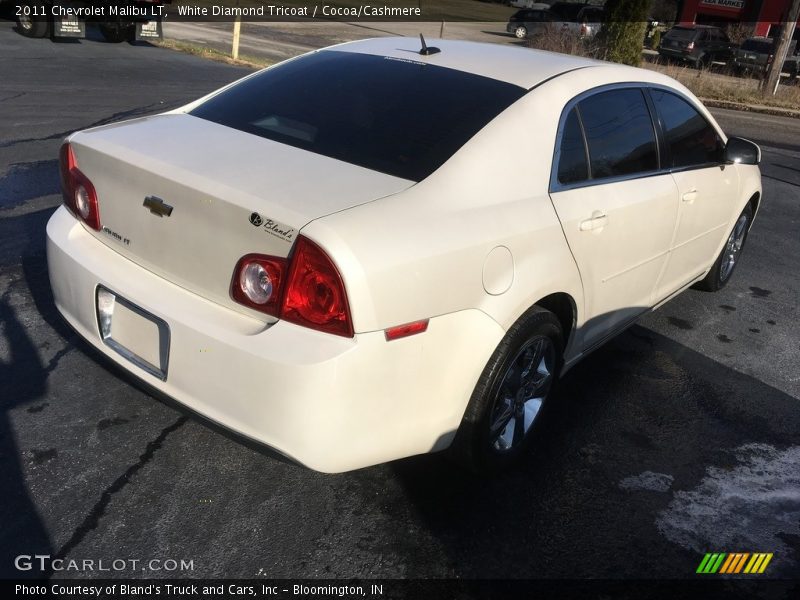 White Diamond Tricoat / Cocoa/Cashmere 2011 Chevrolet Malibu LT