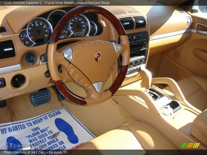 Crystal Silver Metallic / Havanna/Sand Beige 2005 Porsche Cayenne S