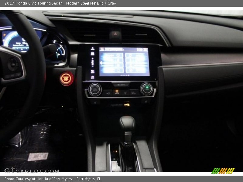 Modern Steel Metallic / Gray 2017 Honda Civic Touring Sedan