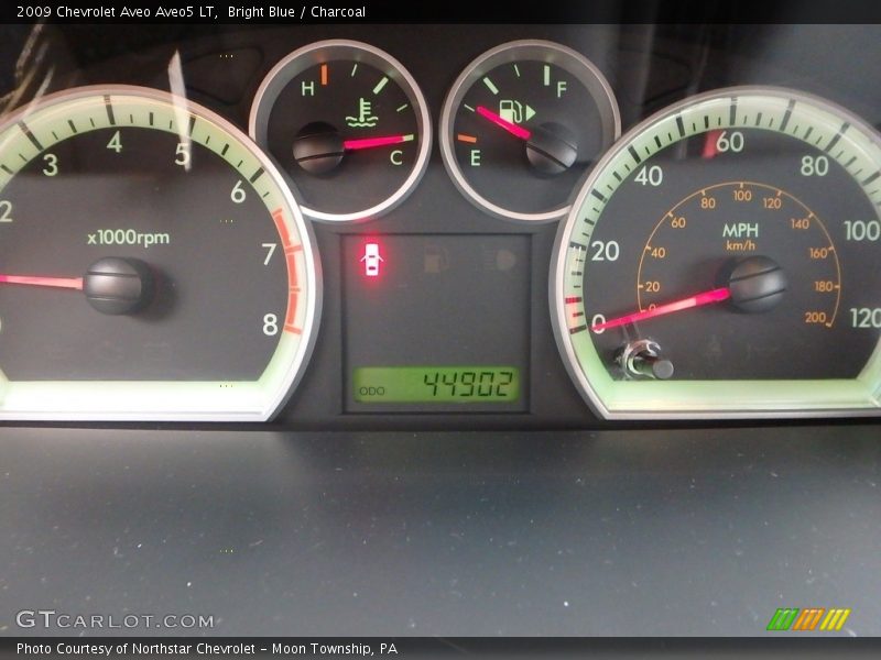 Bright Blue / Charcoal 2009 Chevrolet Aveo Aveo5 LT