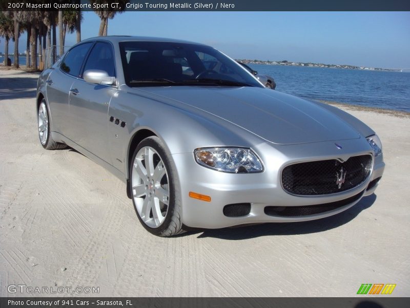 Grigio Touring Metallic (Silver) / Nero 2007 Maserati Quattroporte Sport GT