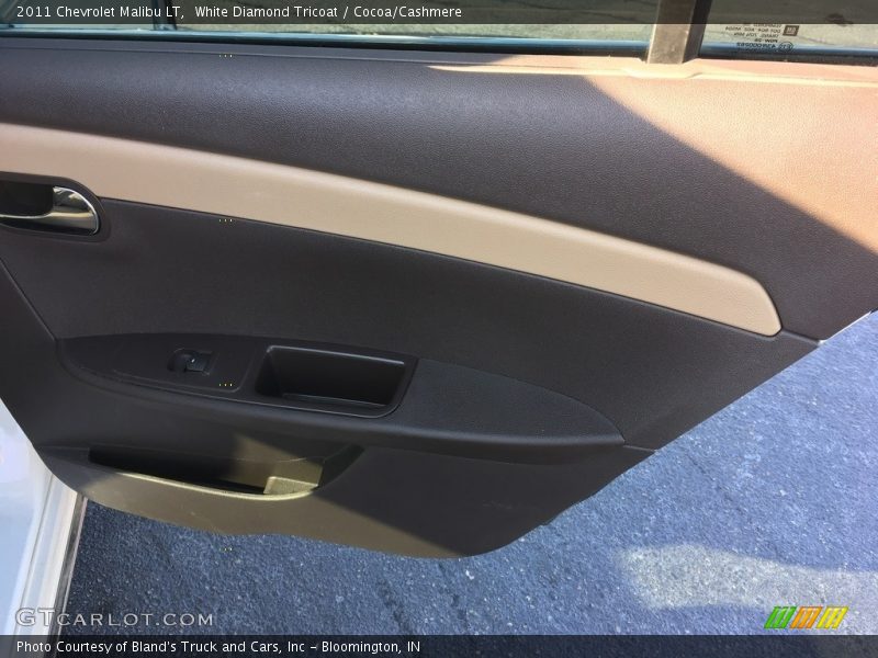 White Diamond Tricoat / Cocoa/Cashmere 2011 Chevrolet Malibu LT