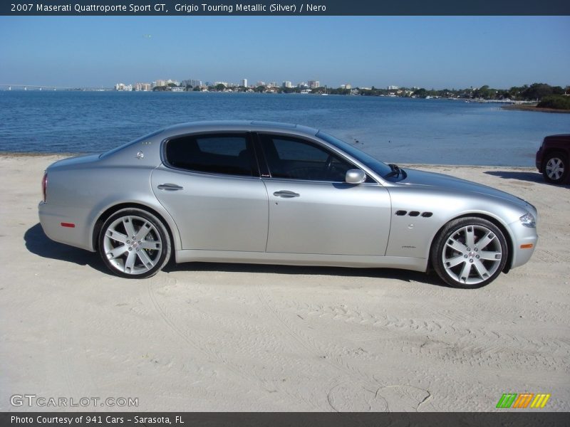 Grigio Touring Metallic (Silver) / Nero 2007 Maserati Quattroporte Sport GT