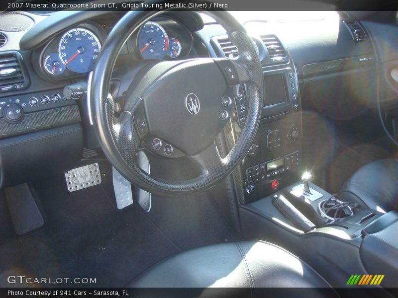 Grigio Touring Metallic (Silver) / Nero 2007 Maserati Quattroporte Sport GT
