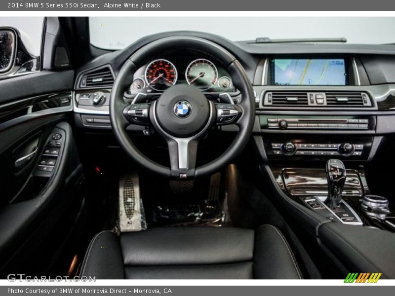 Alpine White / Black 2014 BMW 5 Series 550i Sedan