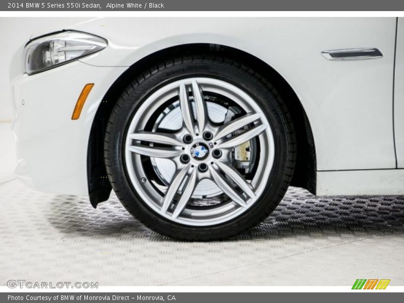 Alpine White / Black 2014 BMW 5 Series 550i Sedan