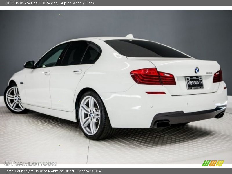 Alpine White / Black 2014 BMW 5 Series 550i Sedan