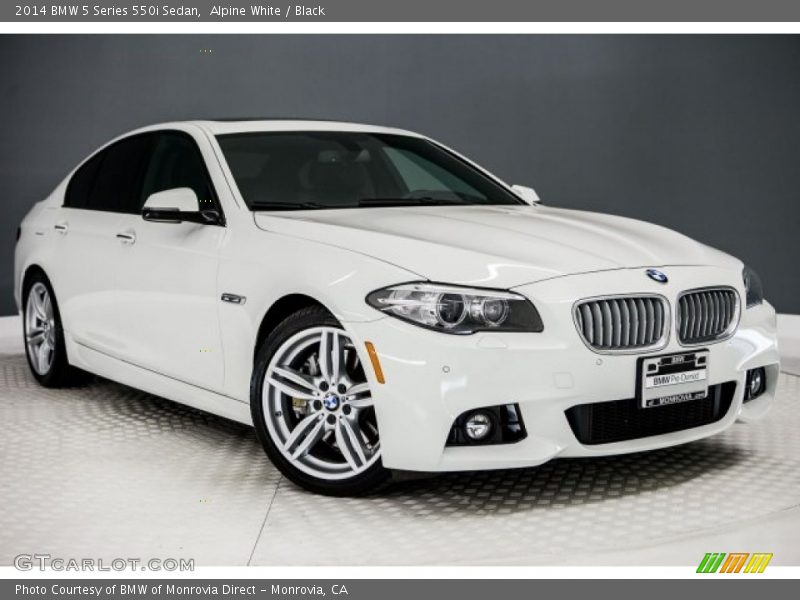 Alpine White / Black 2014 BMW 5 Series 550i Sedan