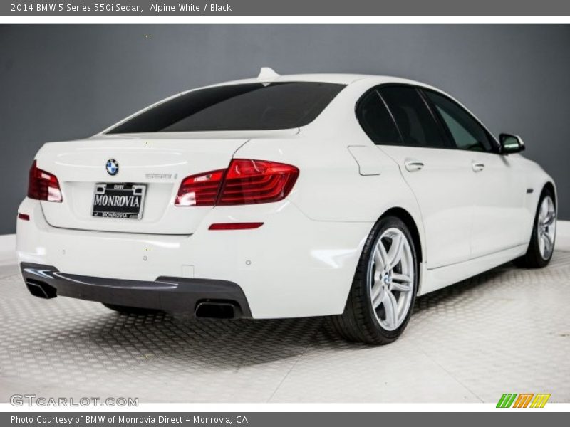 Alpine White / Black 2014 BMW 5 Series 550i Sedan
