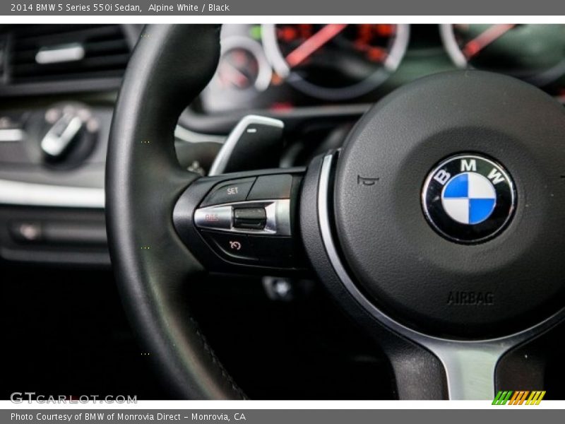 Alpine White / Black 2014 BMW 5 Series 550i Sedan