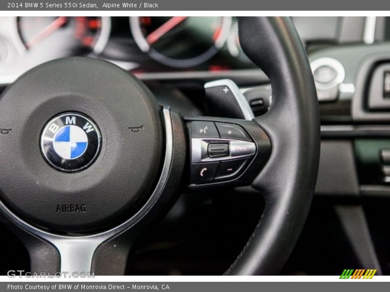 Alpine White / Black 2014 BMW 5 Series 550i Sedan