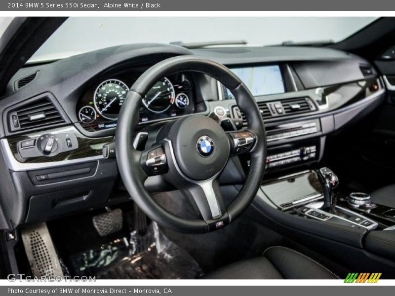 Alpine White / Black 2014 BMW 5 Series 550i Sedan