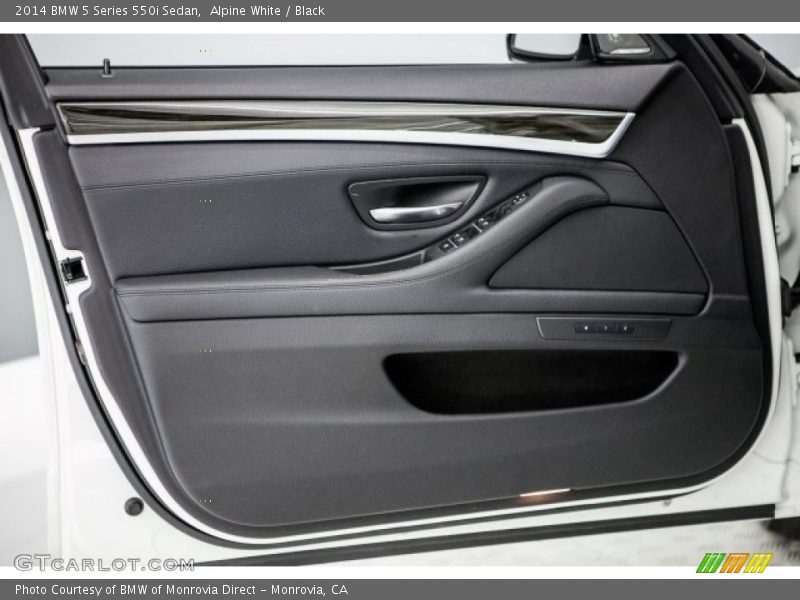 Alpine White / Black 2014 BMW 5 Series 550i Sedan