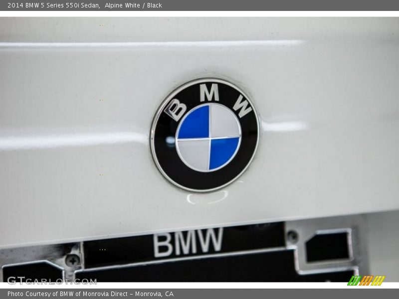 Alpine White / Black 2014 BMW 5 Series 550i Sedan