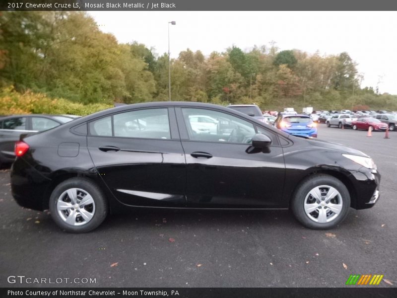 Mosaic Black Metallic / Jet Black 2017 Chevrolet Cruze LS
