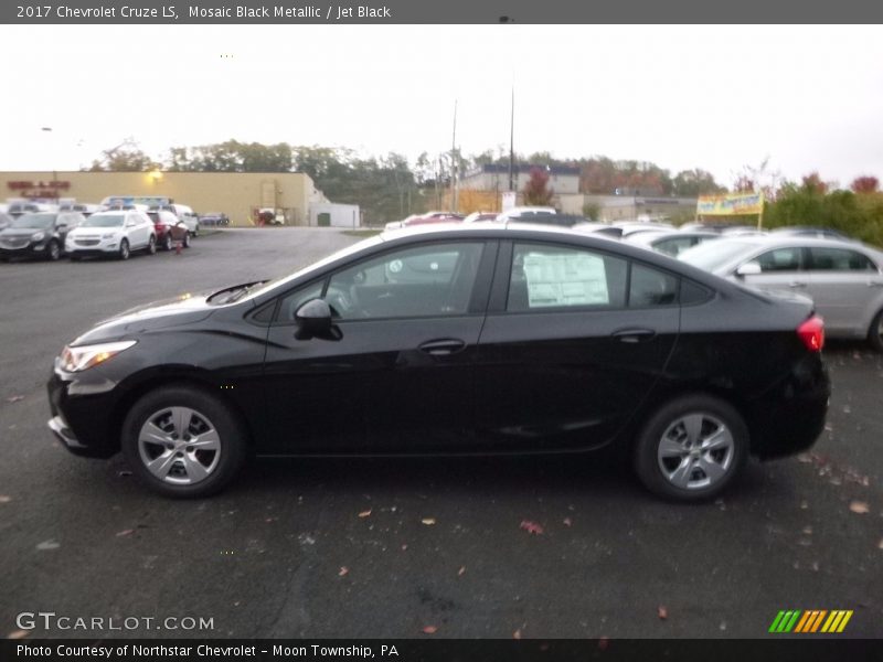Mosaic Black Metallic / Jet Black 2017 Chevrolet Cruze LS