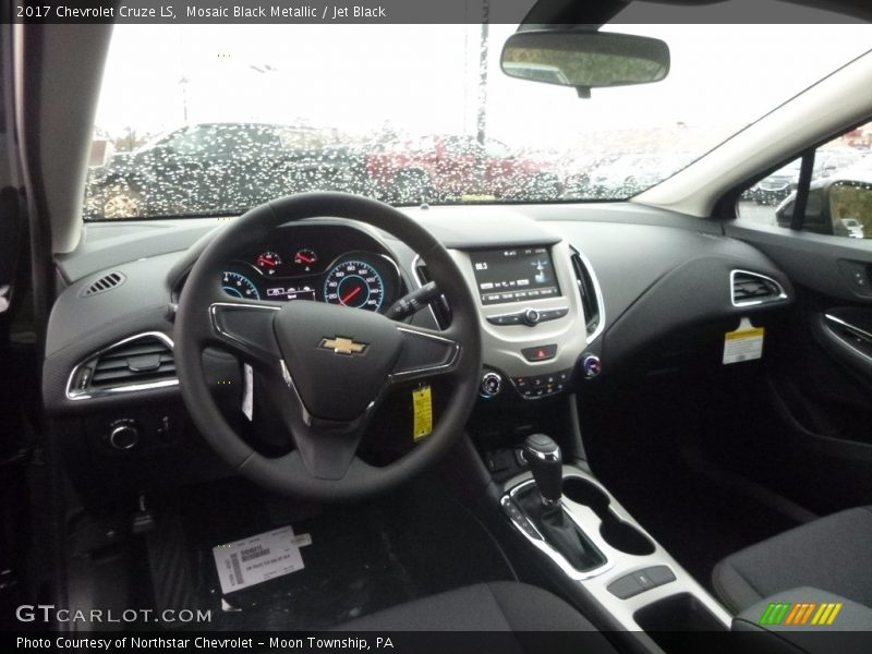 Mosaic Black Metallic / Jet Black 2017 Chevrolet Cruze LS