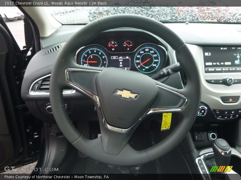 Mosaic Black Metallic / Jet Black 2017 Chevrolet Cruze LS