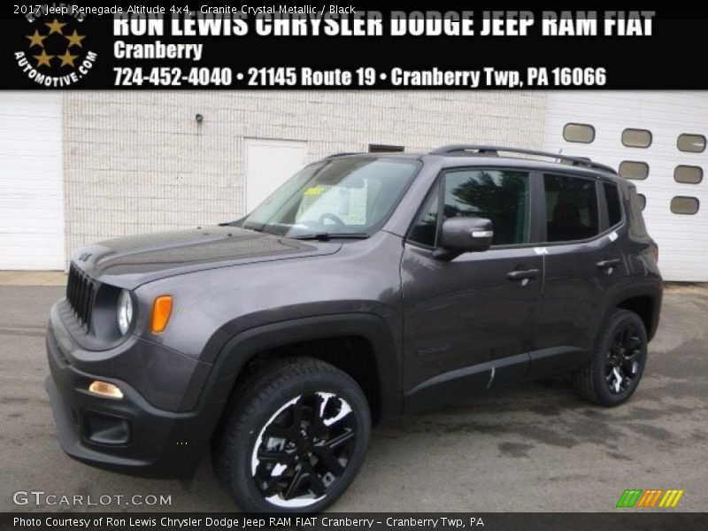 Granite Crystal Metallic / Black 2017 Jeep Renegade Altitude 4x4