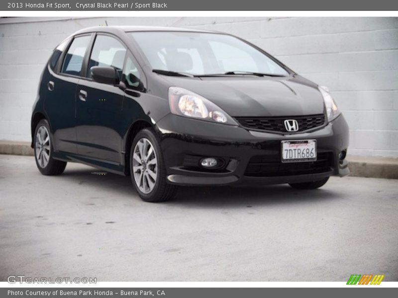 Crystal Black Pearl / Sport Black 2013 Honda Fit Sport