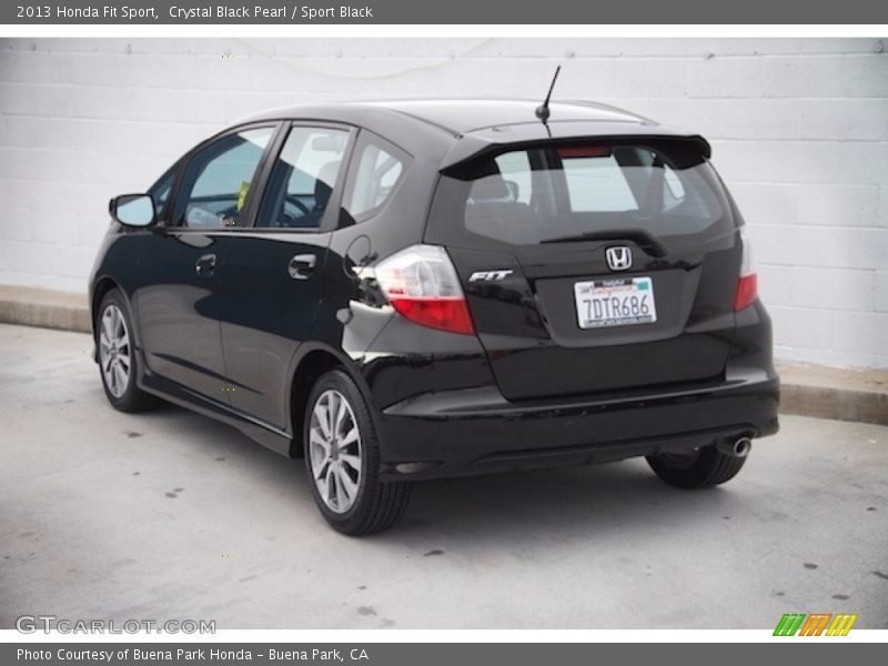 Crystal Black Pearl / Sport Black 2013 Honda Fit Sport