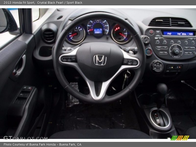 Crystal Black Pearl / Sport Black 2013 Honda Fit Sport