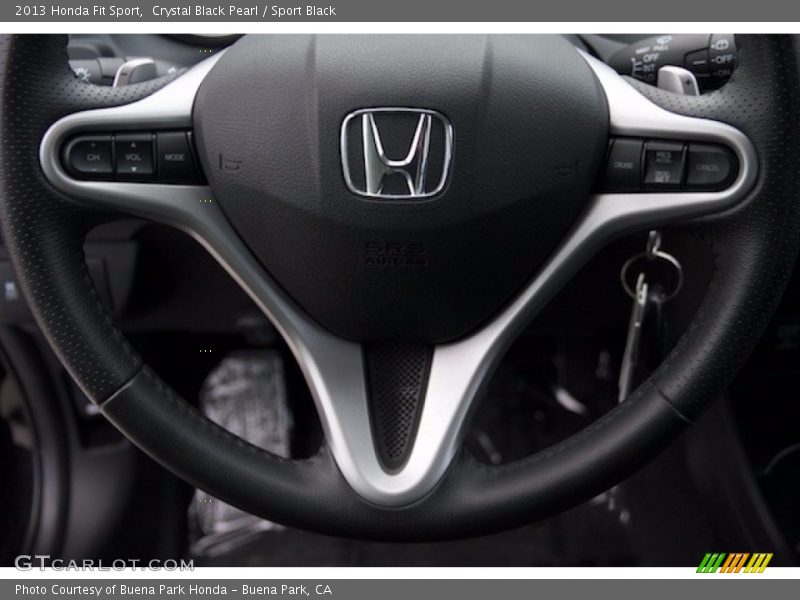 Crystal Black Pearl / Sport Black 2013 Honda Fit Sport