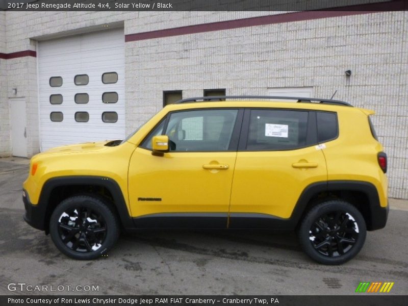 Solar Yellow / Black 2017 Jeep Renegade Altitude 4x4