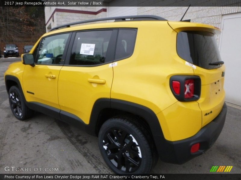 Solar Yellow / Black 2017 Jeep Renegade Altitude 4x4